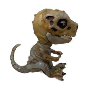 WowWee Fingerlings Doom Raptor Dinosaur T-Rex Bonehead Skeleton Dino 5" WORKS